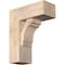 Ekena Millwork Merced Block Smooth Bracket w/ Offset Brace, Douglas Fir, 7 1/2"W x 18"D x 22"H BKT0806X18X22MRC05SDF - alternate 1